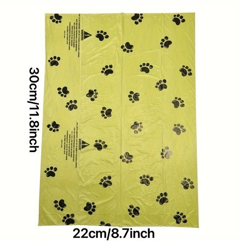 Extra thick poop bags from A minha loja, 10 rolls, durable waste disposal bags for pet cleanup, shown in stacked rolls.