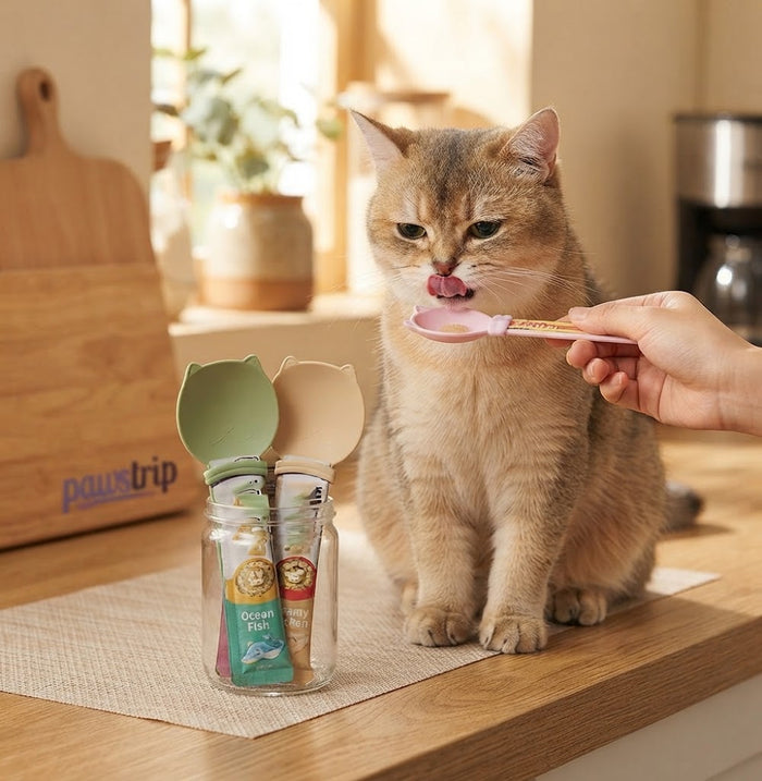 Cat Strip Squeeze Spoon