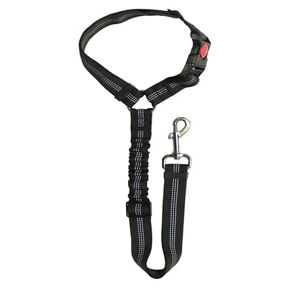 Dog car seat belt from A minha loja, adjustable safety harness for secure pet travel in vehicles.