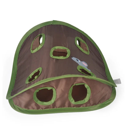 Foldable cat tunnel tube by A minha loja, interactive and fun pet toy for kittens and cats to play and stay entertained.
