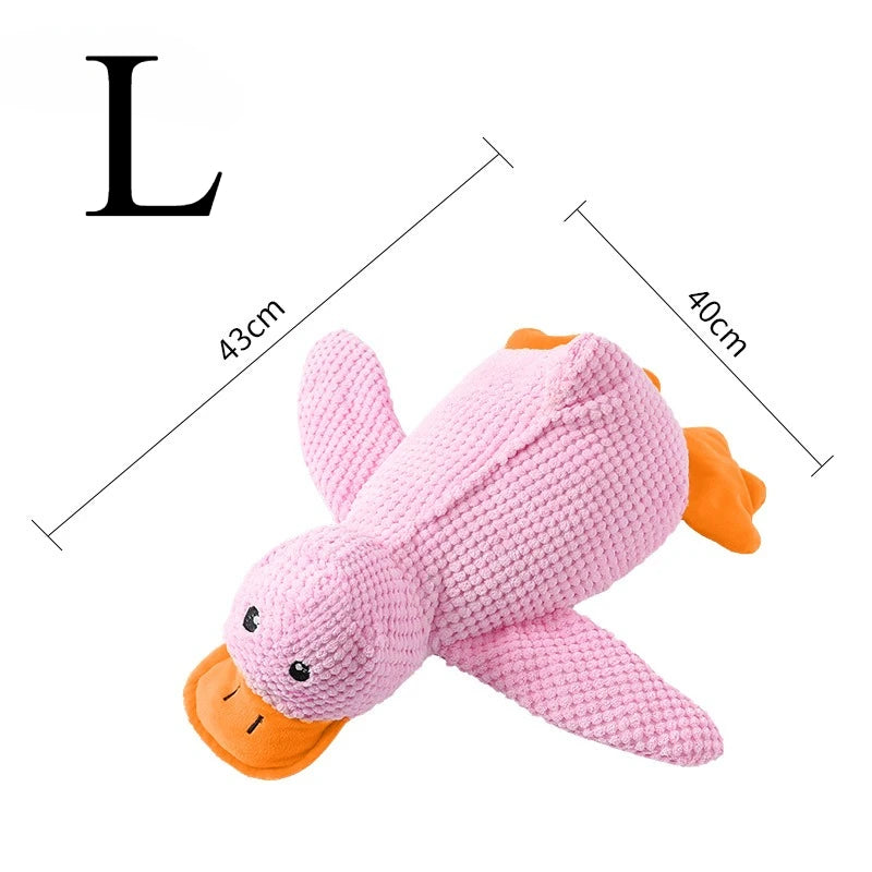 Soft plush duck hugging toy from A minha loja, featuring a cute duck design perfect for cuddling and comfort.