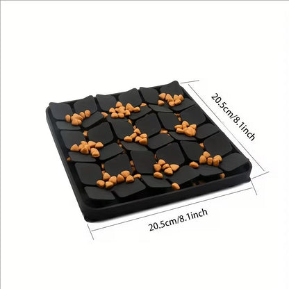 Dog slow feeder snuffle mat with suction cups, silicone pet toy for sensory training and anti-choking, by A minha loja