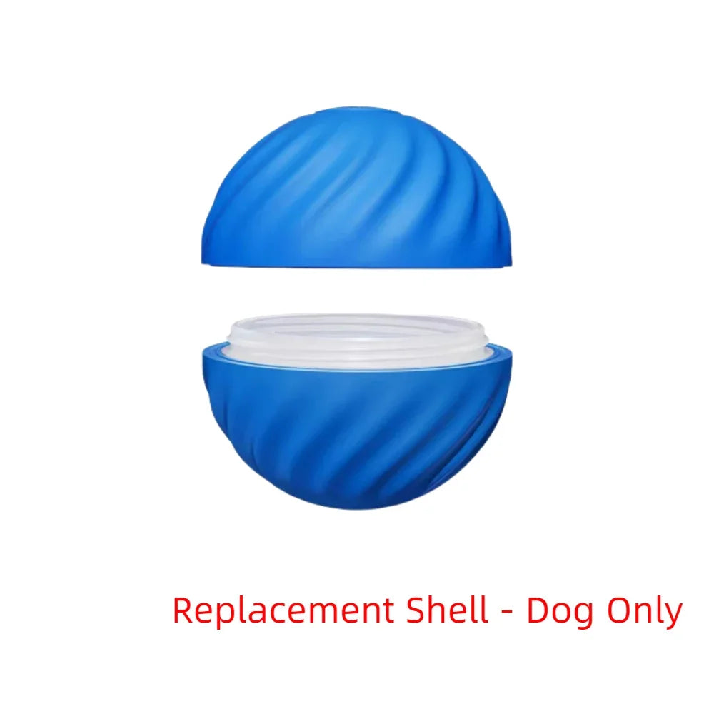 Smart automatic moving dog ball from A minha loja, showing a sleek, interactive pet toy with automatic movement and durable design.