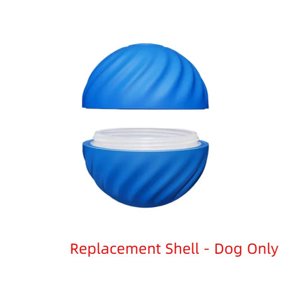 Smart automatic moving dog ball from A minha loja, showing a sleek, interactive pet toy with automatic movement and durable design.