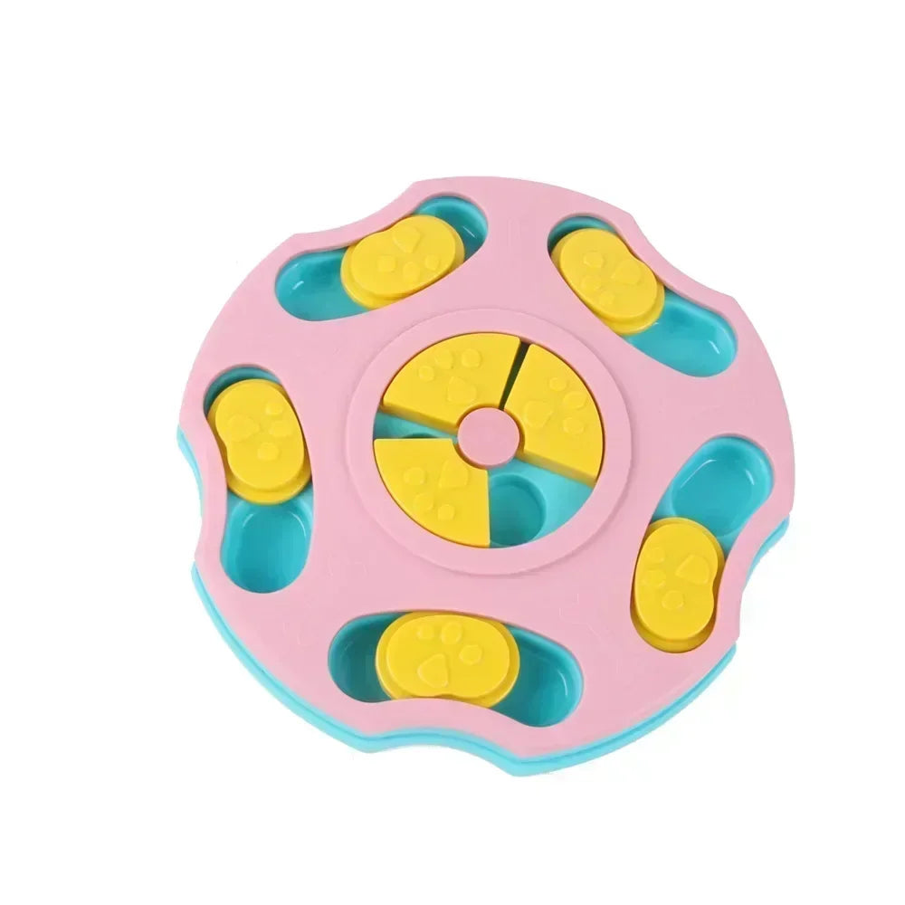 Interactive dog puzzle toy by A minha loja, food dispenser and slow feeder with non-slip bowl to boost puppy IQ and training.