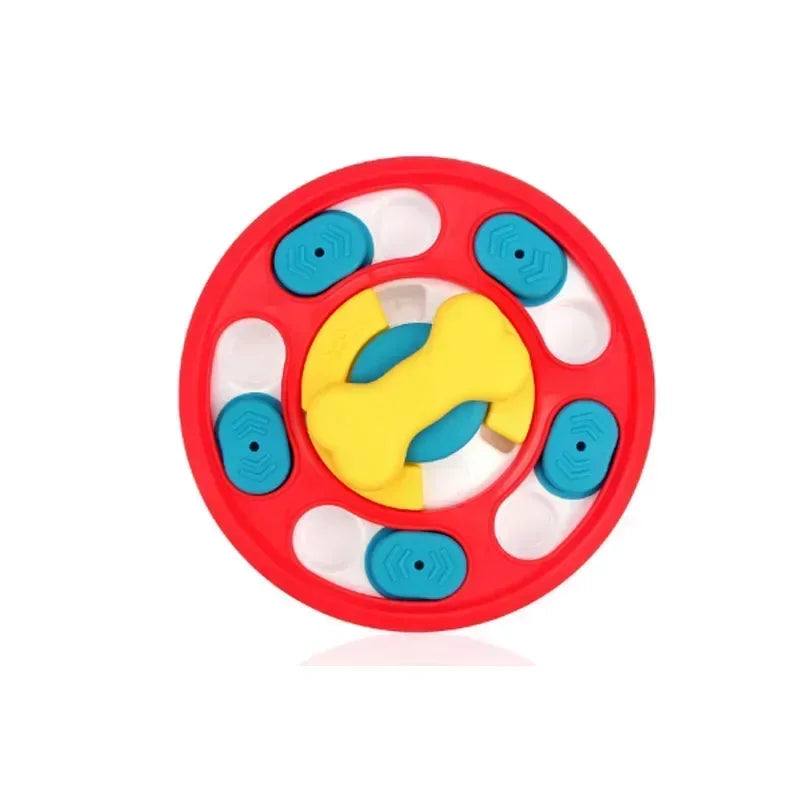 A minha loja dog puzzle toy with slow feeder food dispenser and non-slip bowl for interactive puppy and dog training.