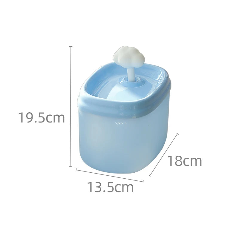 Quiet Pet Water Fountain by A minha loja, 2L automatic cat and dog water dispenser with replacement filter and ultra-silent pump.
