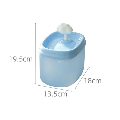 Quiet Pet Water Fountain by A minha loja, 2L automatic cat and dog water dispenser with replacement filter and ultra-silent pump.