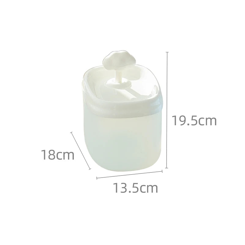 Quiet pet water fountain by A minha loja, 2L capacity, automatic cat and dog water dispenser with filter and silent pump.