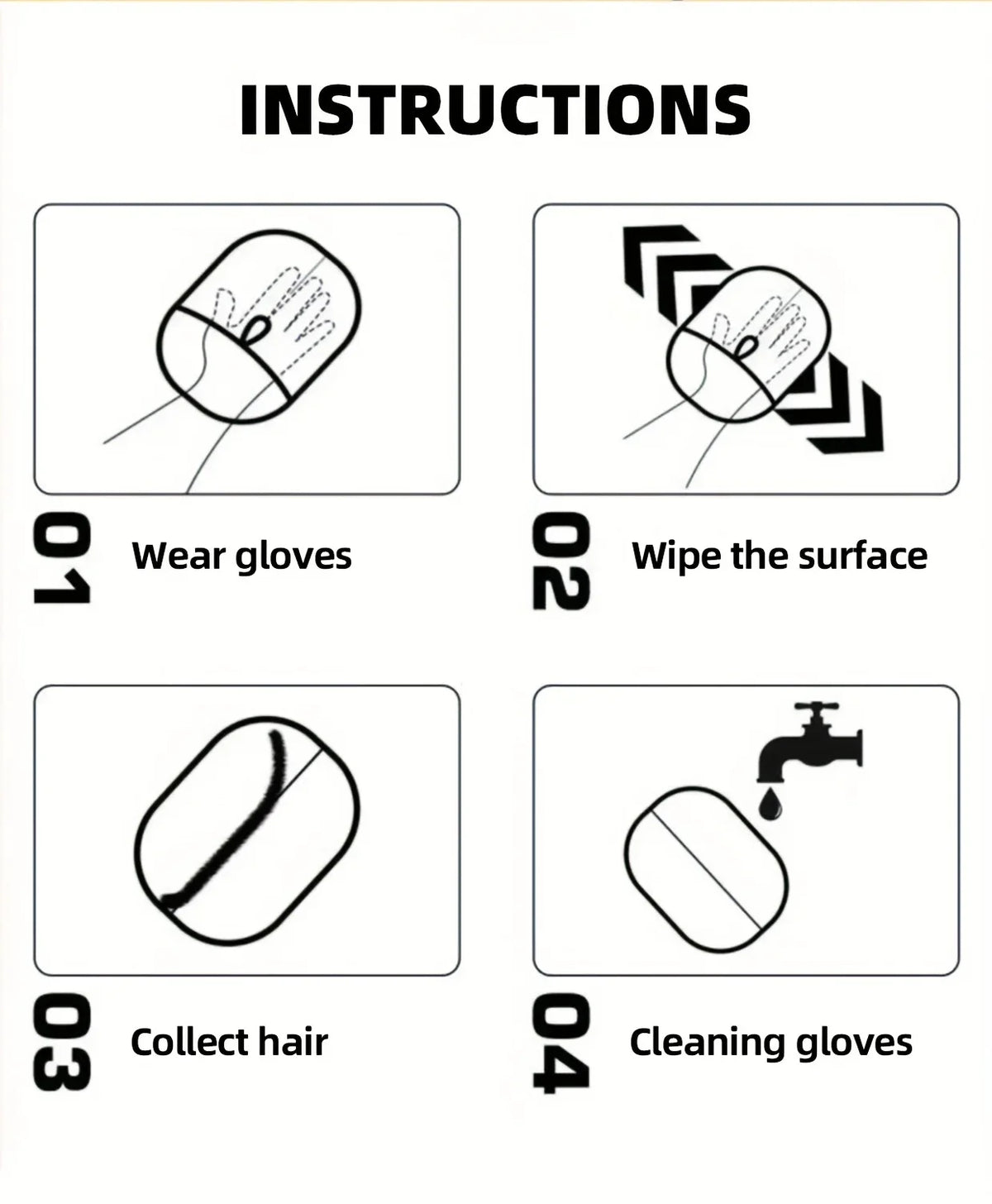 Large pet static hair remover by A minha loja, showing its surface and design for removing pet hair from furniture and clothing.