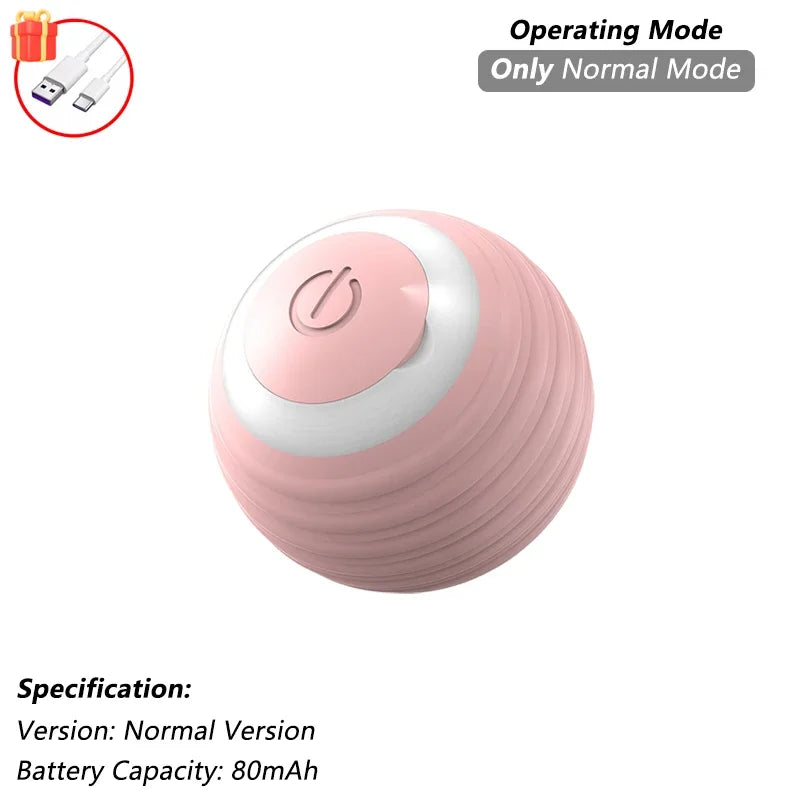 A minha loja iLMH 1/2 pcs cat interactive ball toy with automatic rolling, rechargeable smart pet toy resembling a mouse.