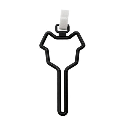 A minha loja poop bag dispenser in sleek black with a small opening, designed for easy access and convenient dog waste disposal.