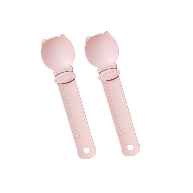 A minha loja 2-piece cat strip squeeze spoons for feeding lickable wet treats and pet liquid snacks, made of durable, safe materials.