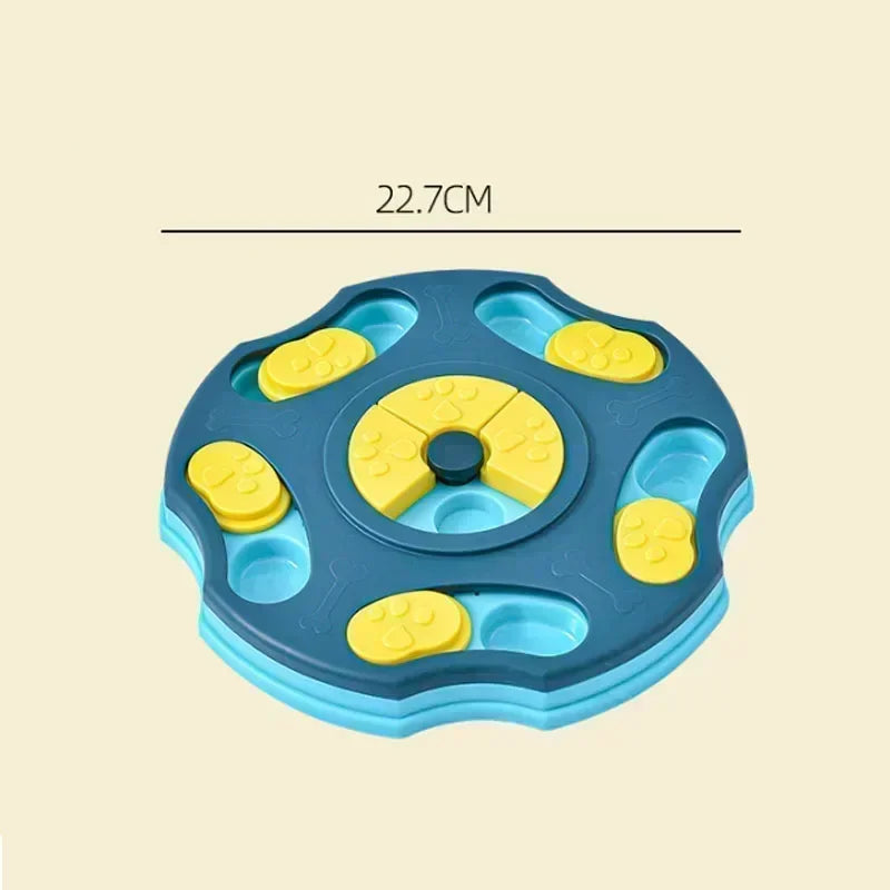 Dog puzzle toy from A minha loja, interactive slow feeder food dispenser with non-slip bowl for puppy training and mental stimulation.