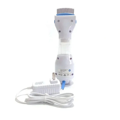 Electric flea and lice comb from A minha loja with fine metal teeth for pest removal on pets.