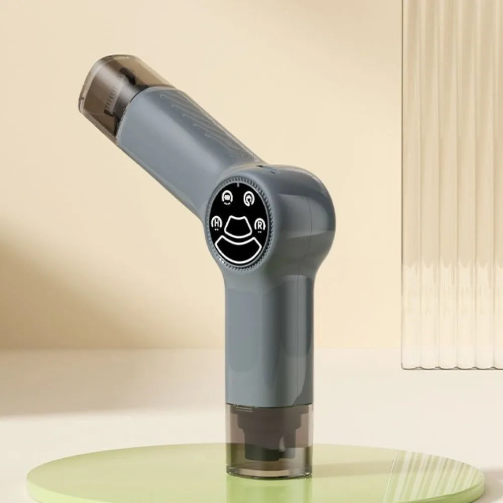 A minha loja 2-in-1 nail grinder and hair trimmer in black with a compact design, showing the device with attachments and controls.