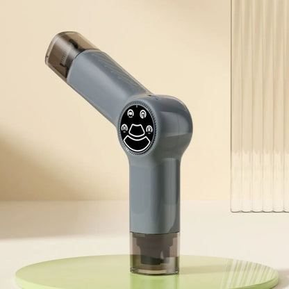 A minha loja 2-in-1 nail grinder and hair trimmer in black with a compact design, showing the device with attachments and controls.