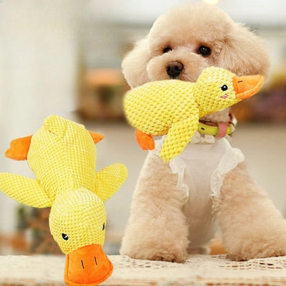Soft plush duck hugging toy from A minha loja, featuring a cute, cuddly duck design perfect for children.
