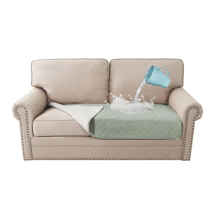Reversible waterproof dog bed cover with pet blanket design, protecting furniture, beds, and sofas from pet messes.