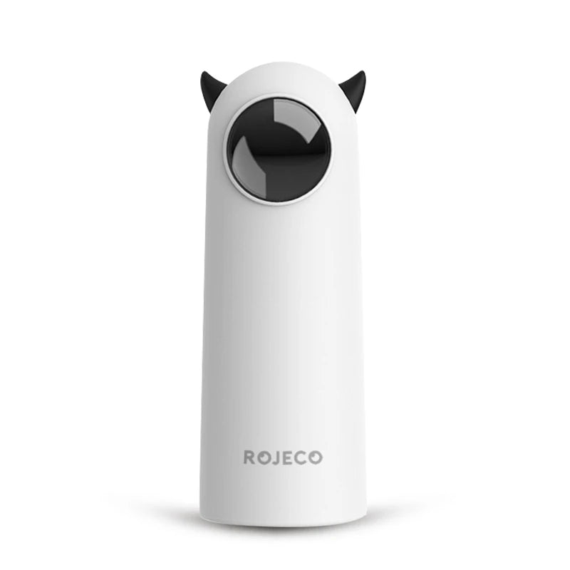 Interactive LED laser cat toy from A minha loja, handheld electronic teasing toy for cats and dogs, with smart, automatic motion features.