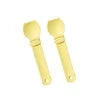 A minha loja 2-piece cat strip squeeze spoons for feeding lickable wet cat treats and liquid snacks, featuring flexible silicone design.