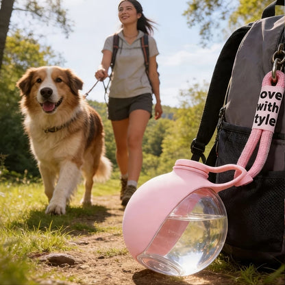 2-in-1 portable water bottle by A minha loja, showing a sleek bottle with built-in cup and straw for on-the-go hydration.