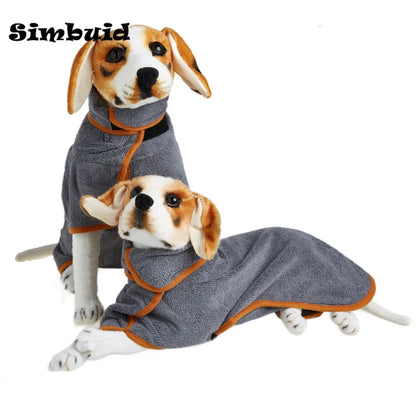 Soft pet bathrobe from A minha loja, featuring a cozy, absorbent design perfect for drying and comforting your furry friend.