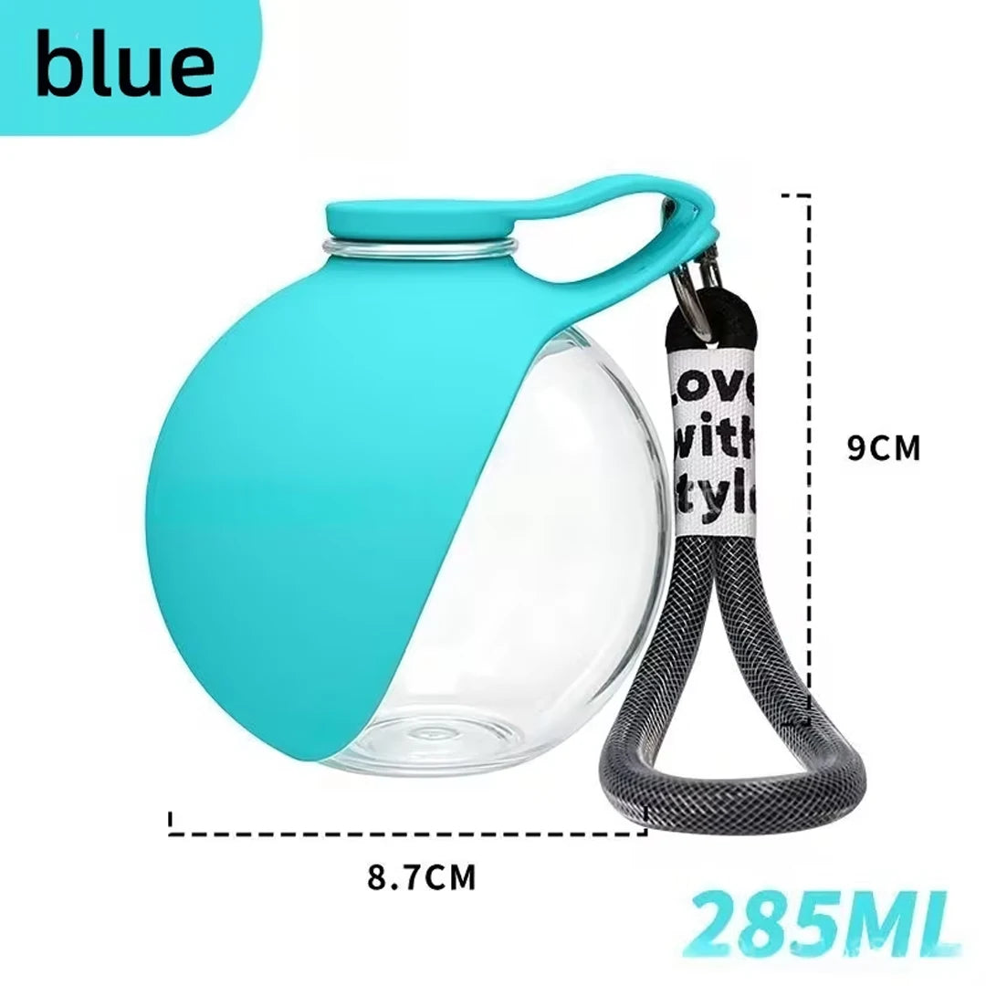 Portable 2-in-1 water bottle by A minha loja, showing a sleek design with a built-in cup and leak-proof lid.
