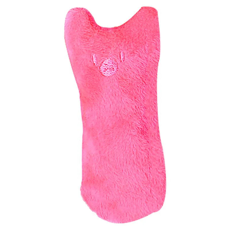 Interactive plush catnip toy for cats, featuring a funny design with mint scent, suitable for chewing, biting, and playful clawing.
