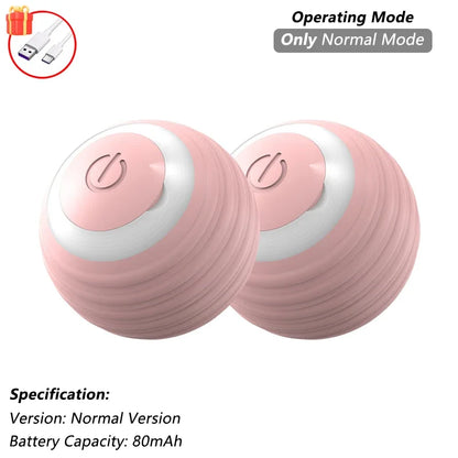A minha loja iLMH cat interactive ball toy with a faux tail, rechargeable electric mouse-style pet toy for playful cats.