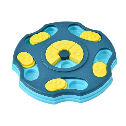 Dog puzzle toy by A minha loja, interactive slow feeder food dispenser with non-slip bowl for puppies and dogs training and mental stimulation.