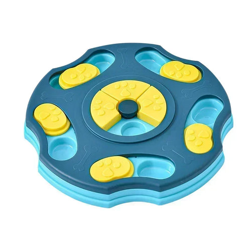 Dog puzzle toy by A minha loja, interactive slow feeder food dispenser with non-slip bowl for puppies and dogs training and mental stimulation.