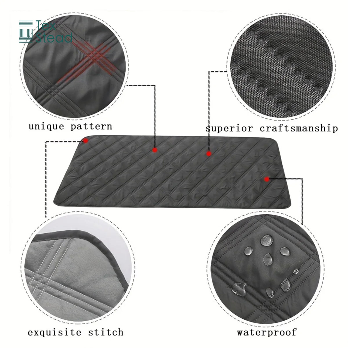 Reversible waterproof dog bed cover and sofa protector with pet blanket, suitable for dogs and cats, by A minha loja.