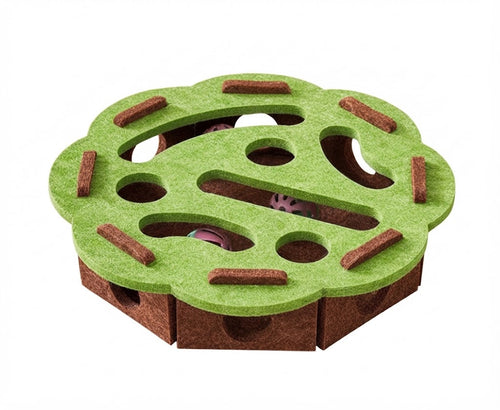 Felt Cat Puzzle Feeder Box