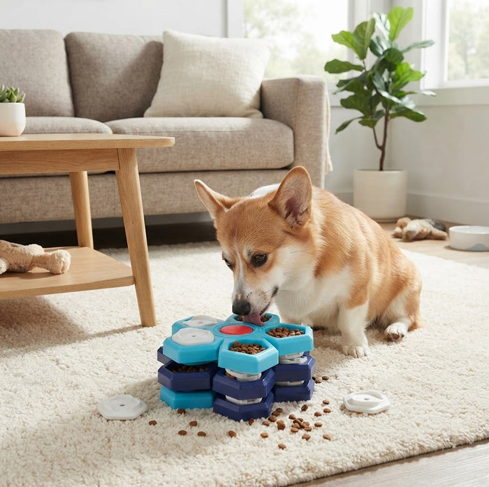 Rotating Dog Puzzle Toy